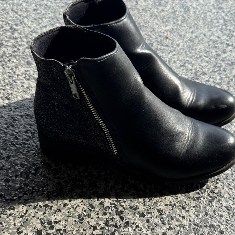 Girls Black Ankle Boots
